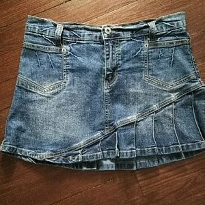 Denim mini skirt